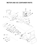 Motor and ice container parts