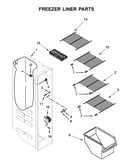 Freezer liner parts