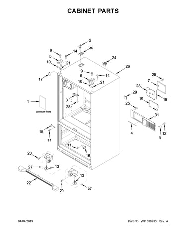 Cabinet parts
