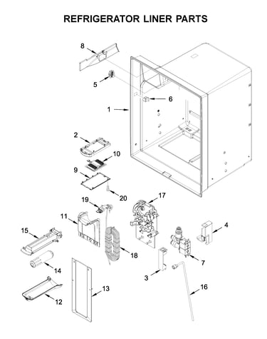 Refrigerator liner parts