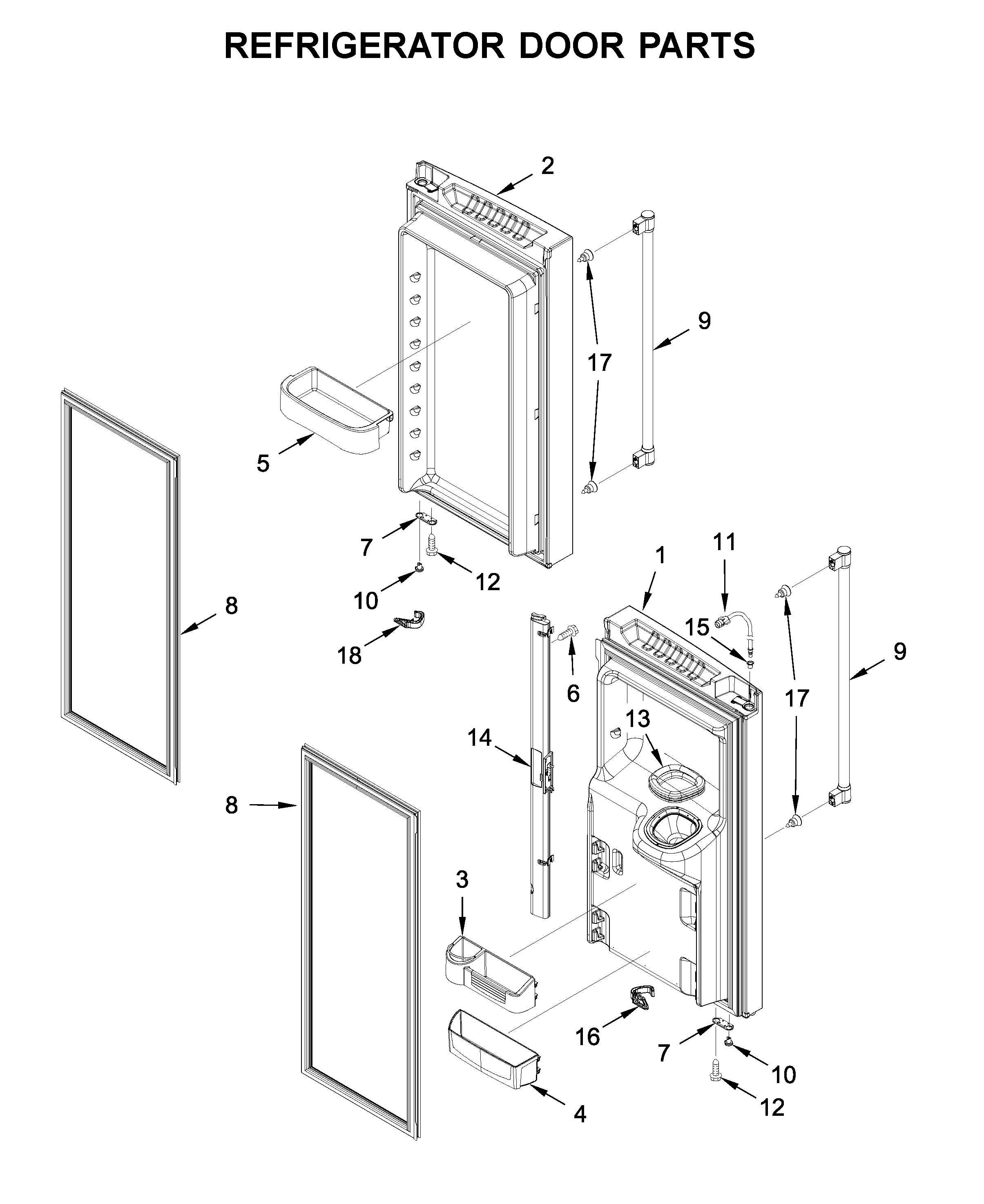 REFRIGERATOR DOOR PARTS