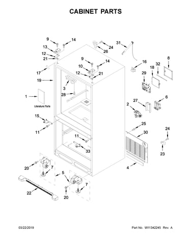 Cabinet parts
