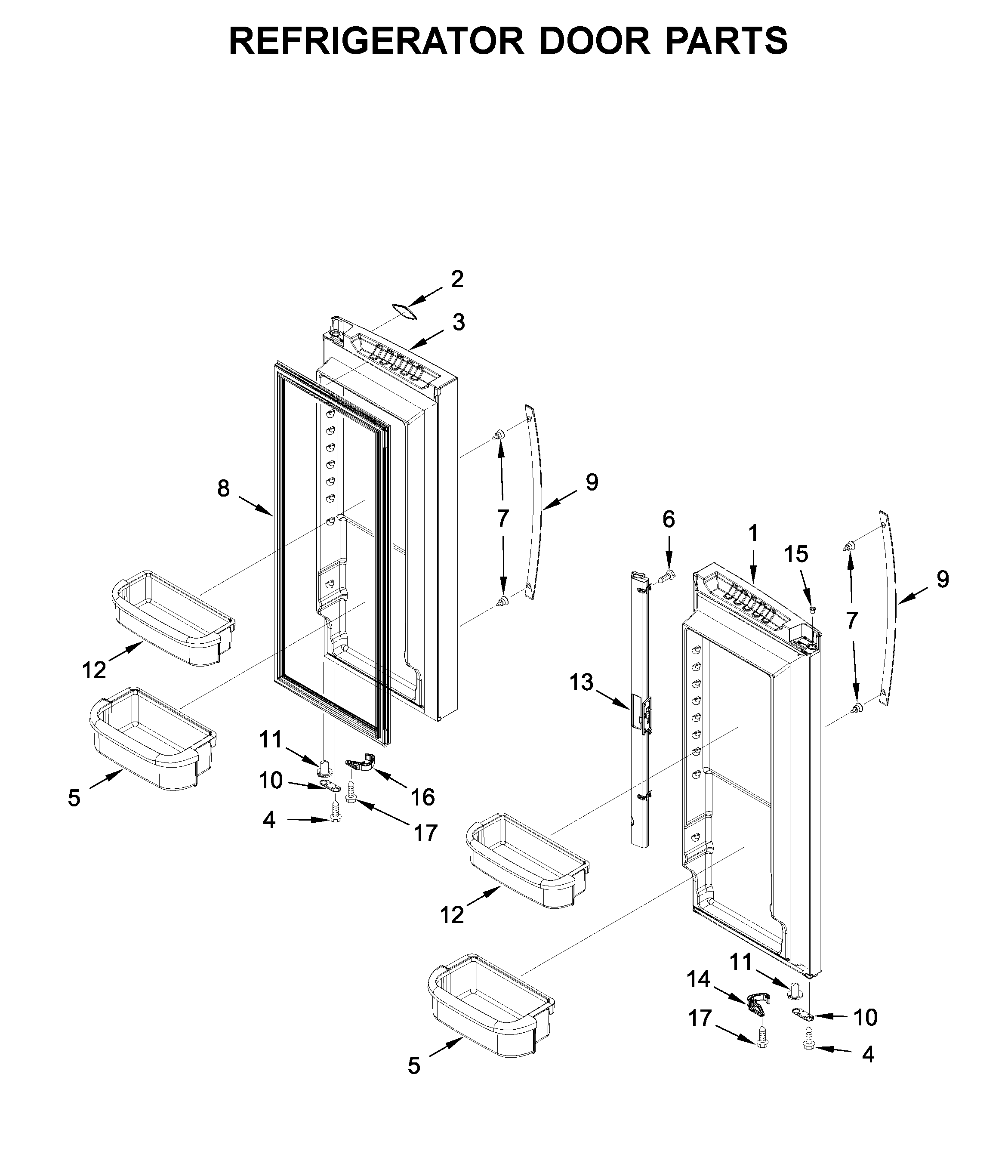 REFRIGERATOR DOOR PARTS