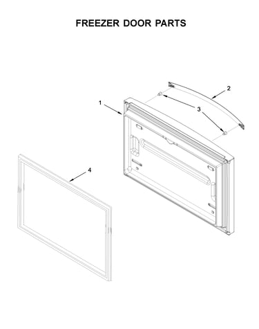 Freezer door parts