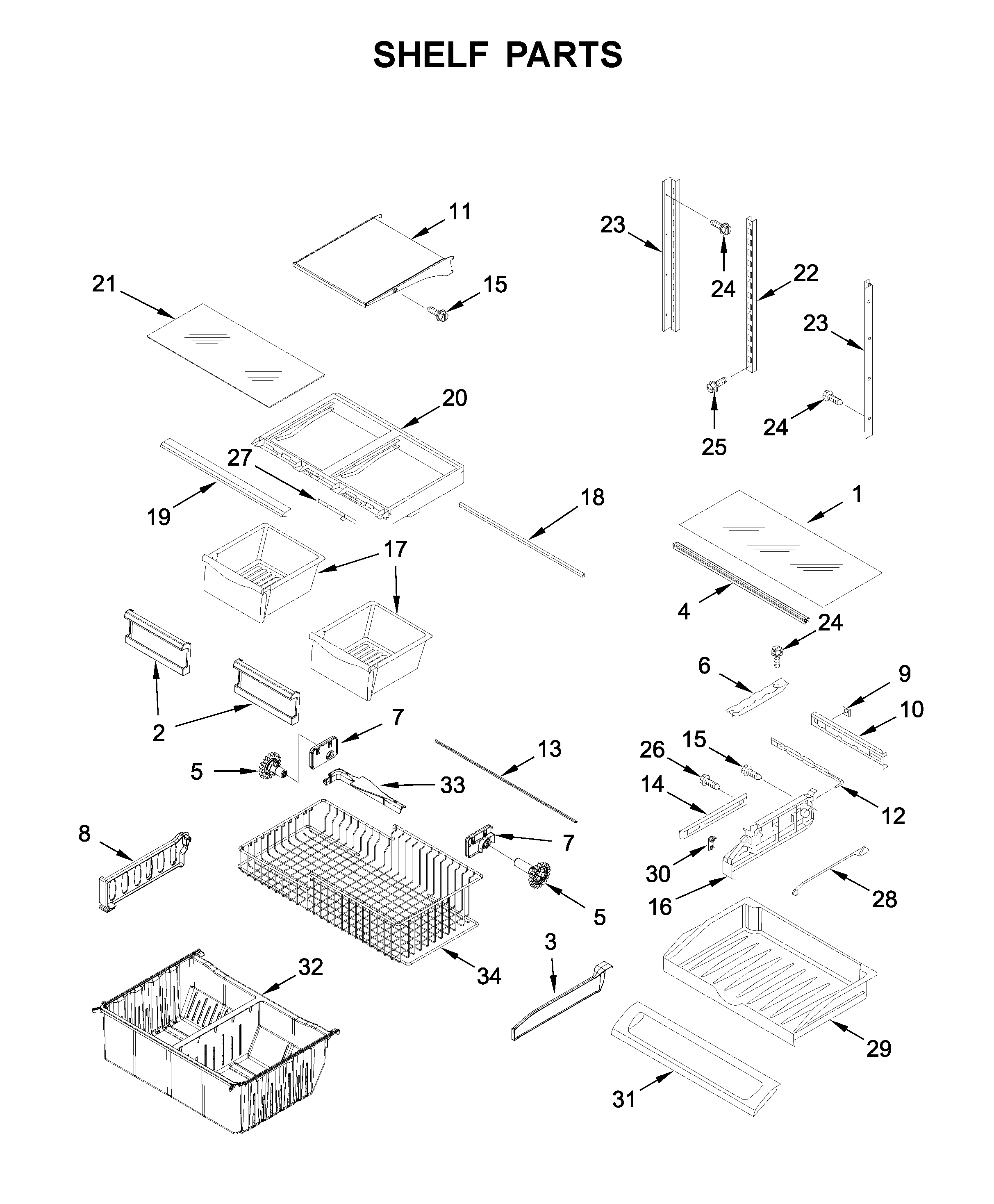 SHELF PARTS