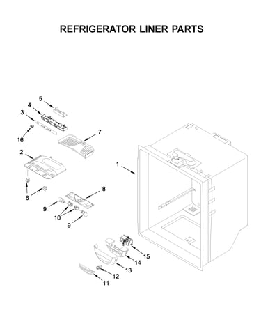 Refrigerator liner parts