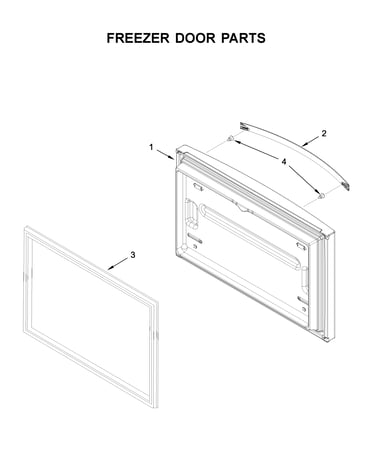 Freezer door parts
