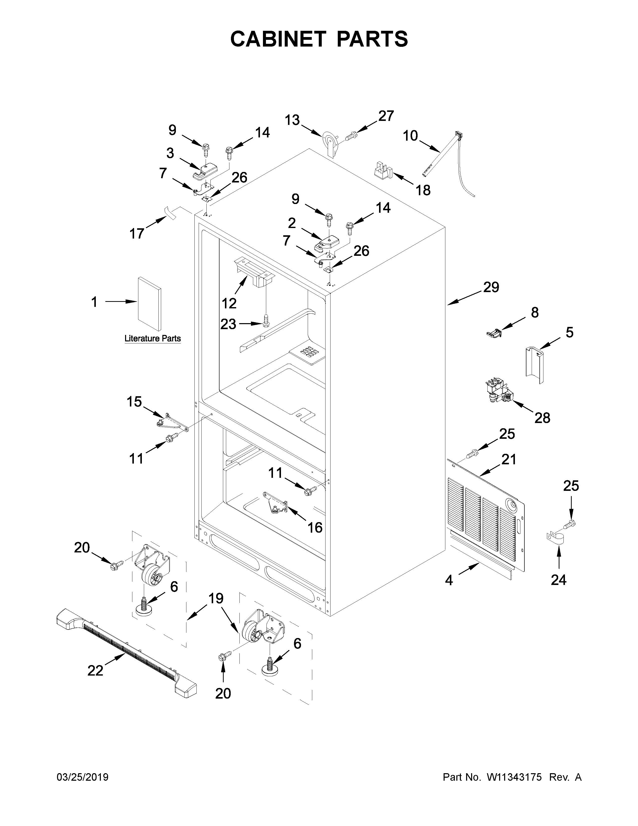 Cabinet parts