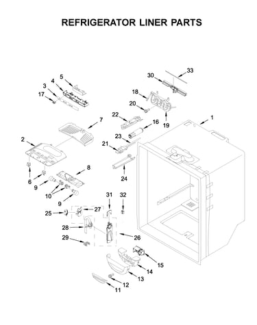 Refrigerator liner parts