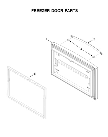Freezer door parts