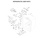 Whirlpool WRF535SWHB01 refrigerator liner parts diagram