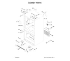 Whirlpool WRF532SMHW01 cabinet parts diagram