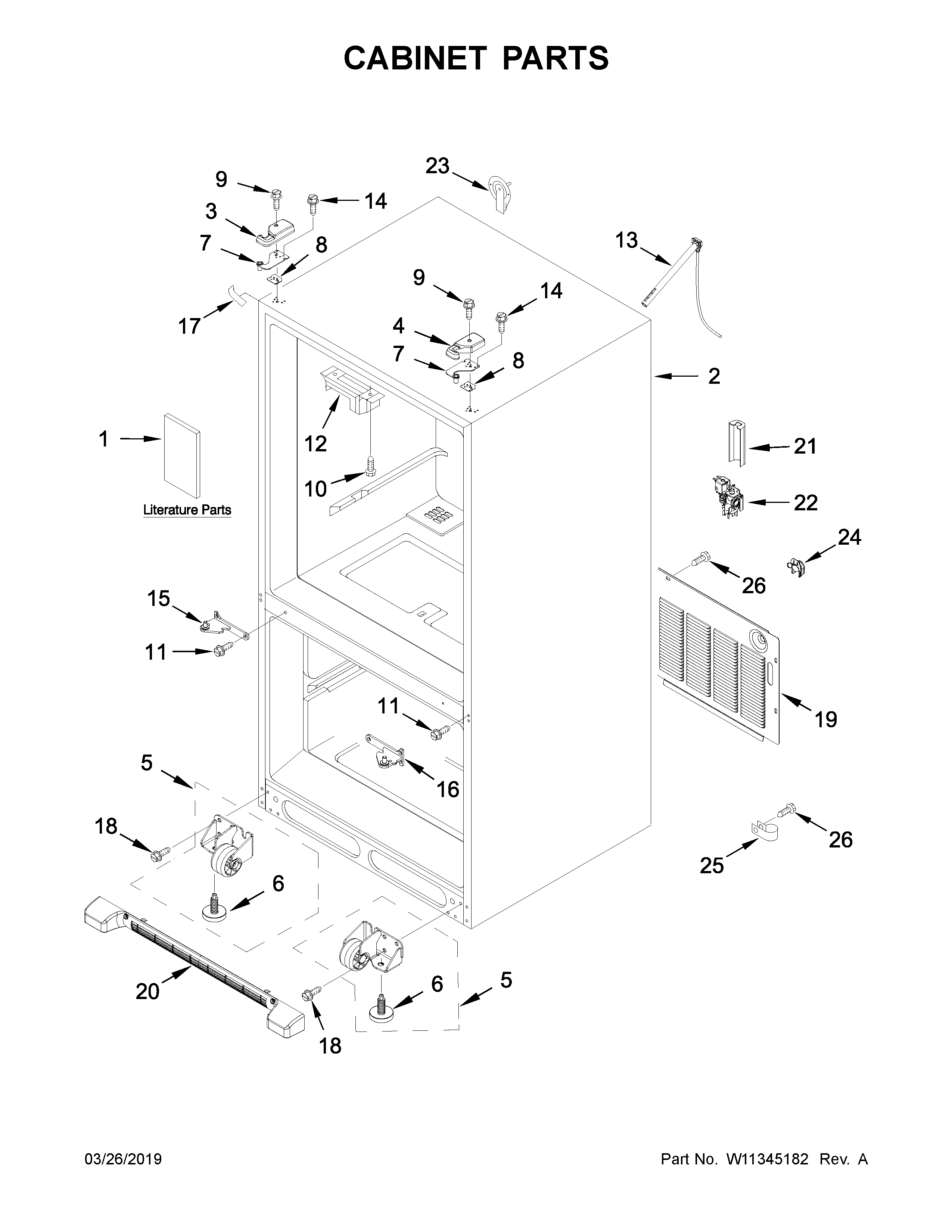 Cabinet parts