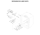 Whirlpool WRF532SMHB01 refrigerator liner parts diagram