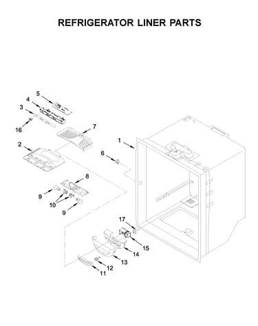 Refrigerator liner parts