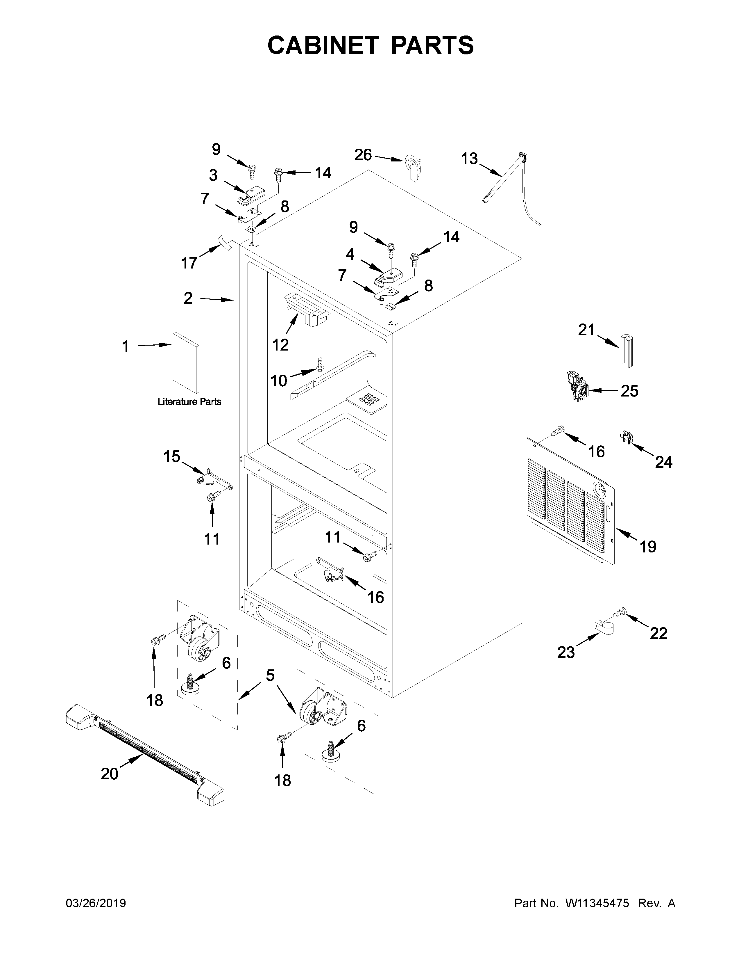 Cabinet parts