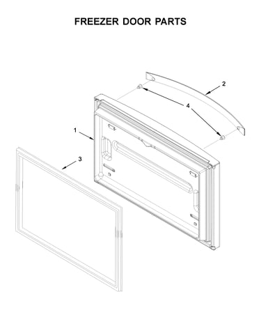 Freezer door parts