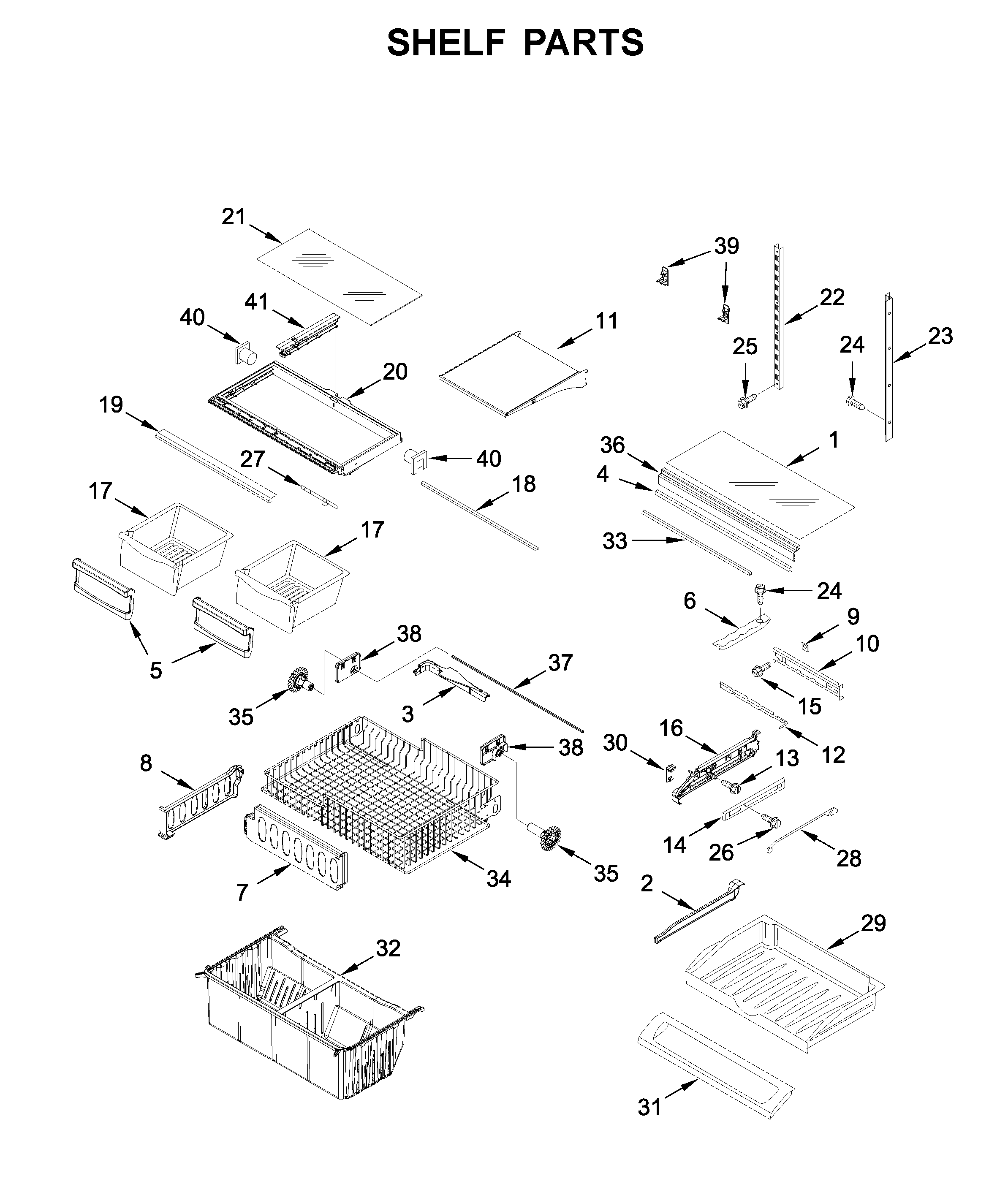 Shelf parts