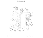KitchenAid KRFF305EWH02 cabinet parts diagram