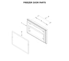KitchenAid KRFF305EWH02 freezer door parts diagram