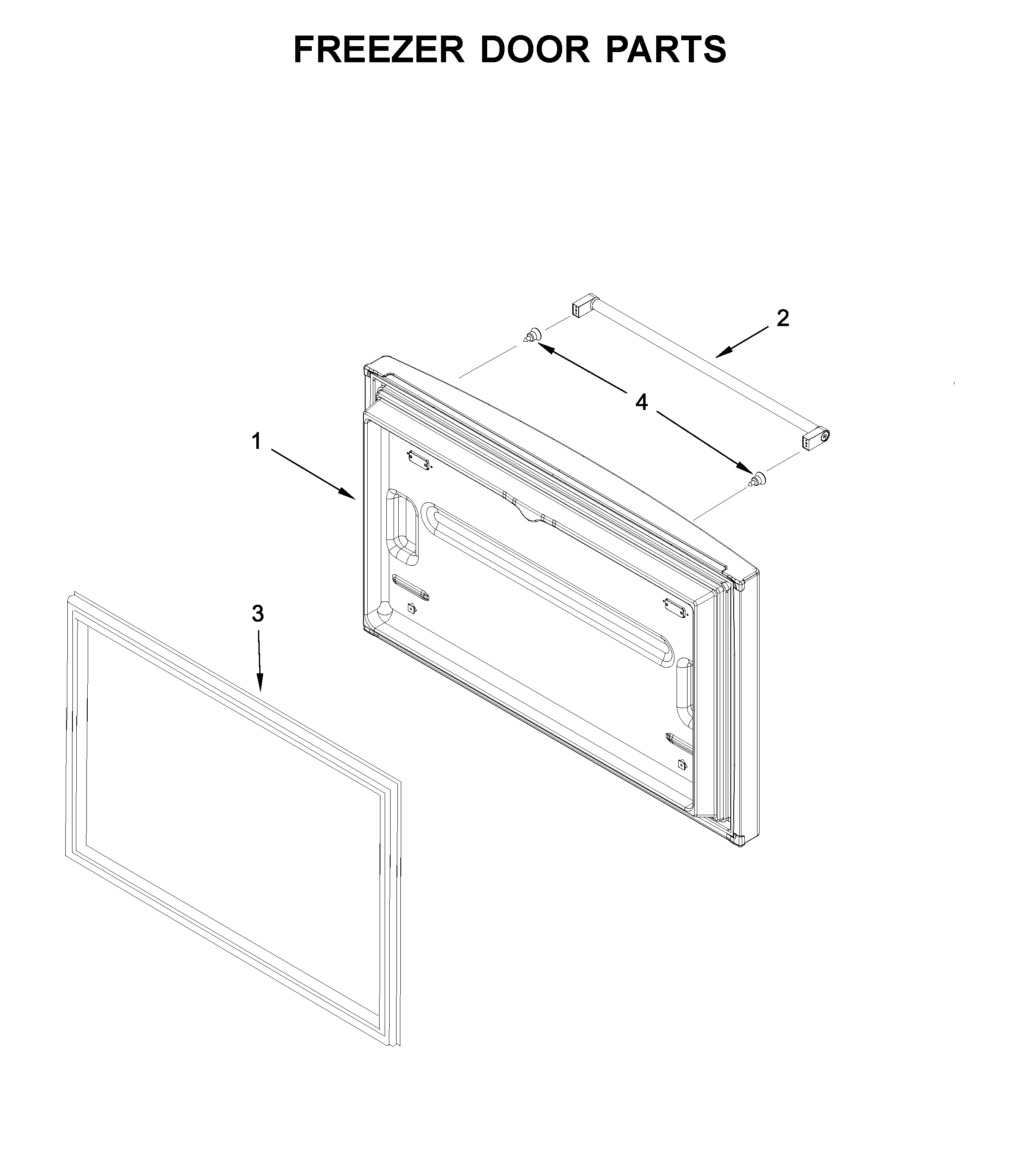 Freezer door parts