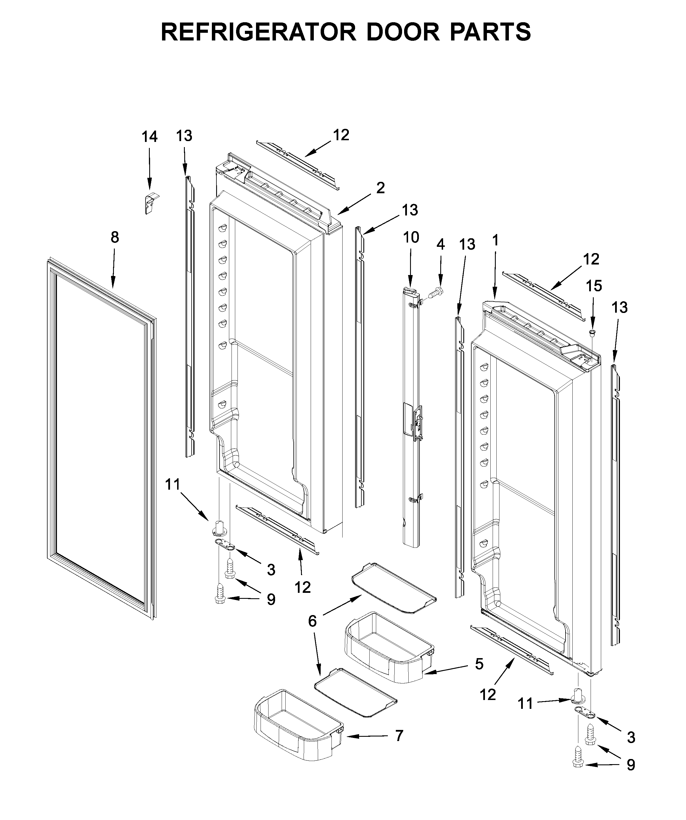 REFRIGERATOR DOOR PARTS