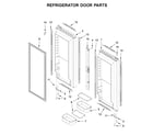 KitchenAid KRFC302EPA02 refrigerator door parts diagram
