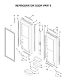 Refrigerator door parts