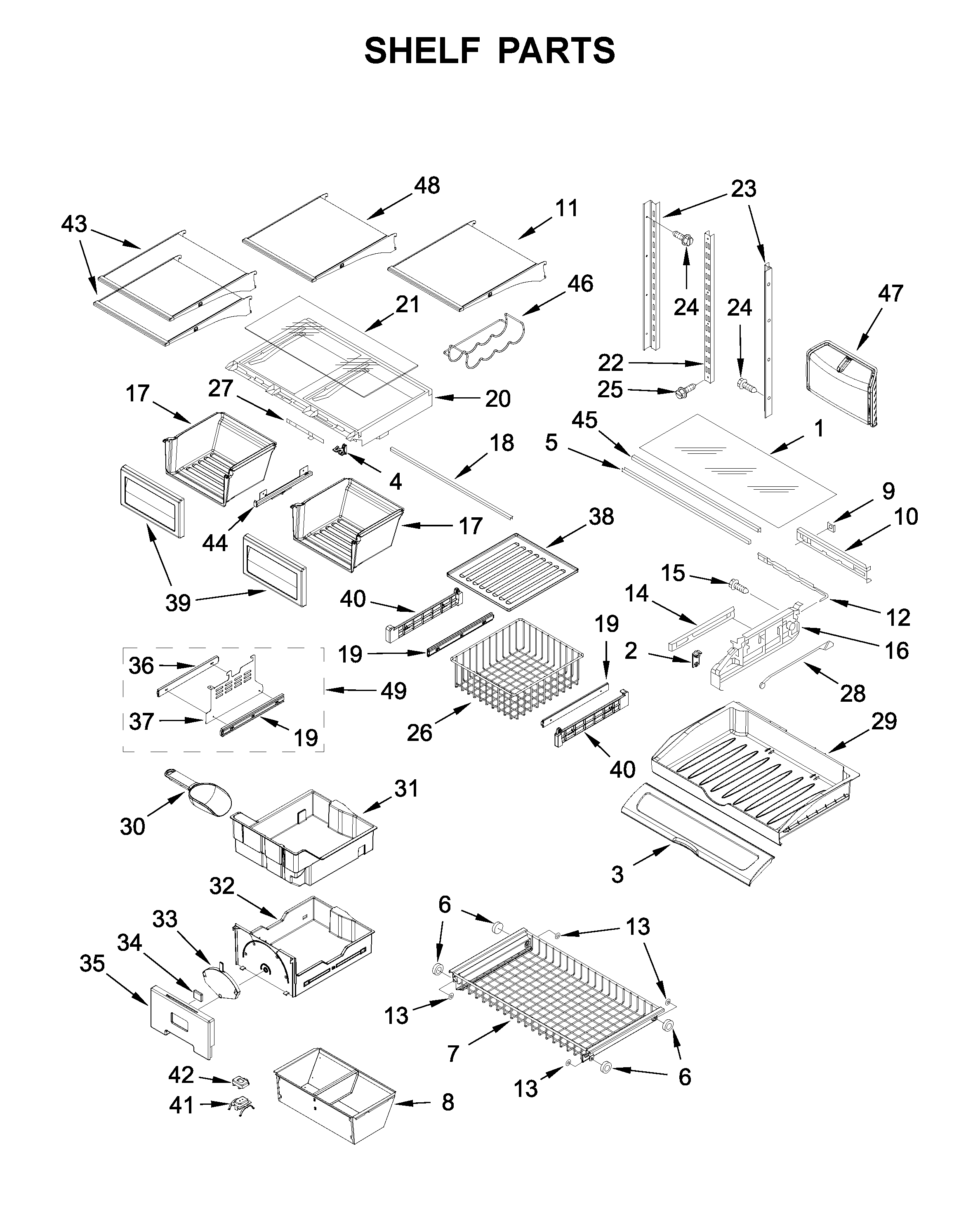 SHELF PARTS