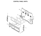 Whirlpool YWFE521S0HW1 control panel parts diagram