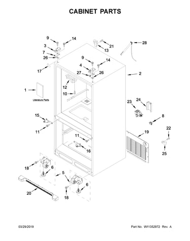 Cabinet parts