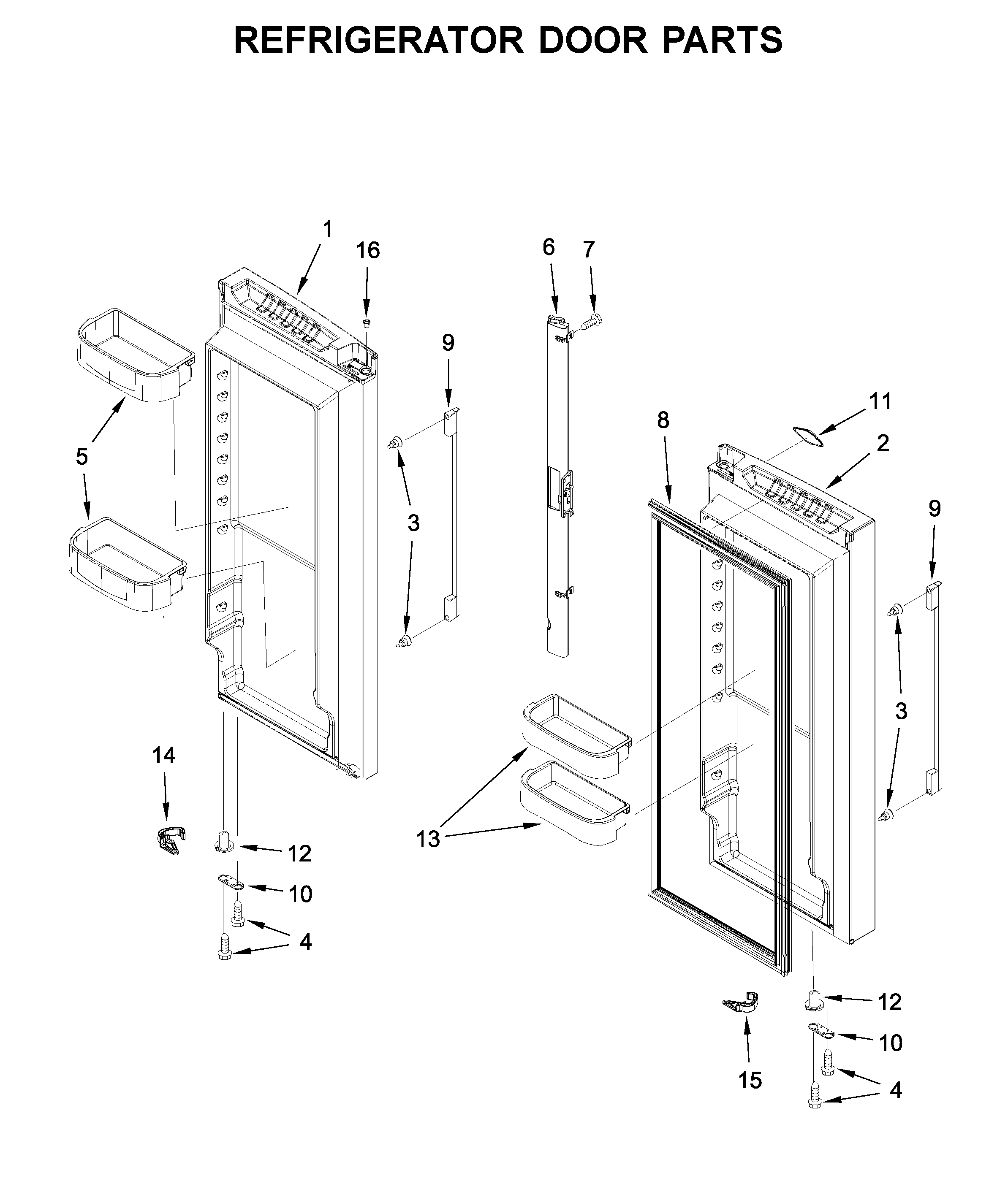 REFRIGERATOR DOOR PARTS