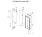 Whirlpool WRFA32SMHN01 refrigerator door parts diagram