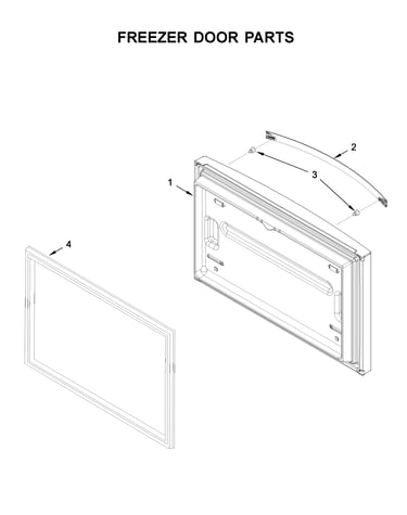 Freezer door parts