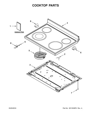 Cooktop parts