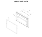 KitchenAid KRFF305EBS01 freezer door parts diagram
