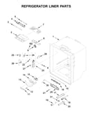 Refrigerator liner parts