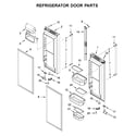 KitchenAid KRFF302EBS01 refrigerator door parts diagram