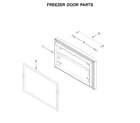 KitchenAid KRFF302EBS01 freezer door parts diagram