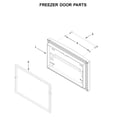 KitchenAid KRFF302EBS01 freezer door parts diagram