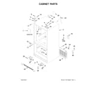 Whirlpool WRF535SMHW01 cabinet parts diagram