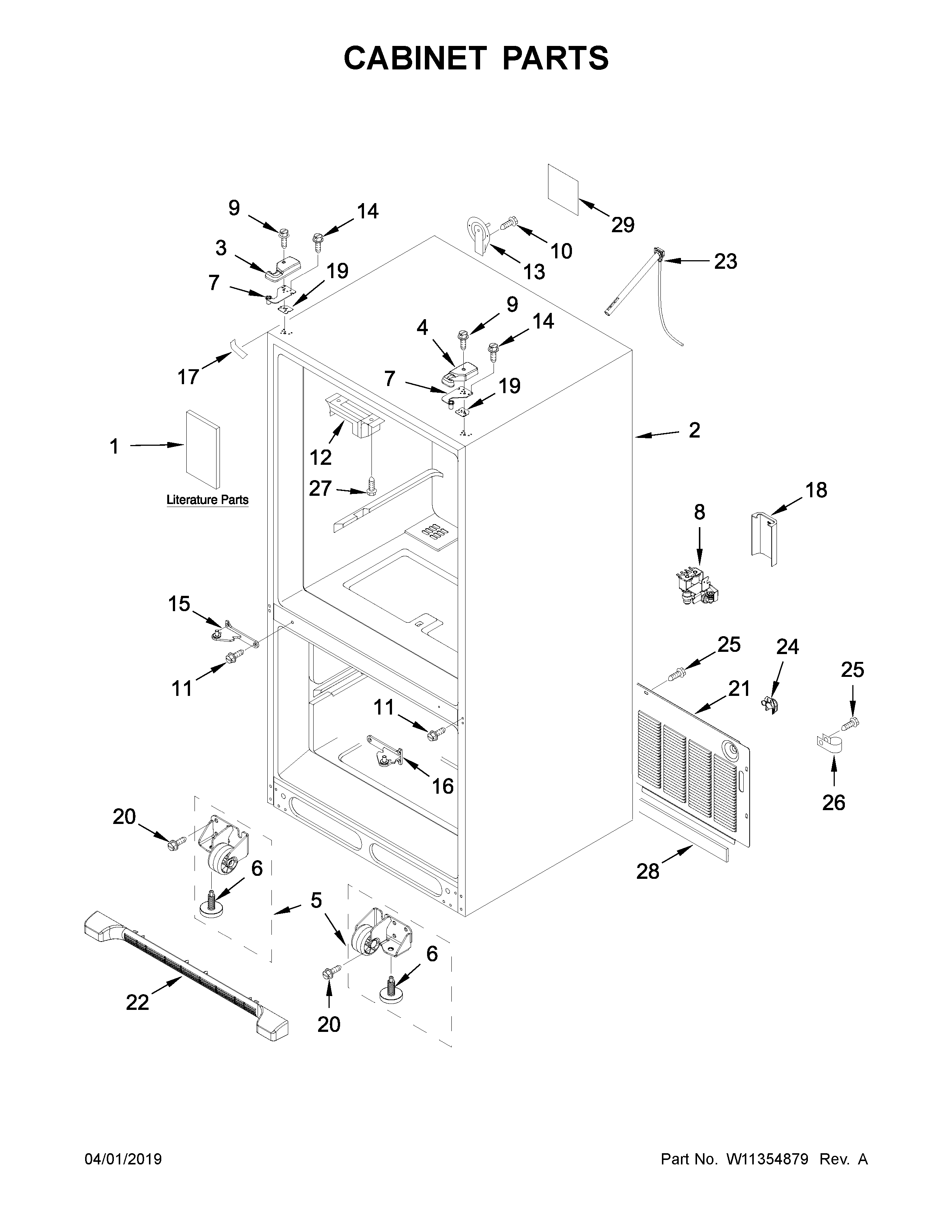Cabinet parts