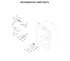 Whirlpool WRF535SMHW01 refrigerator liner parts diagram