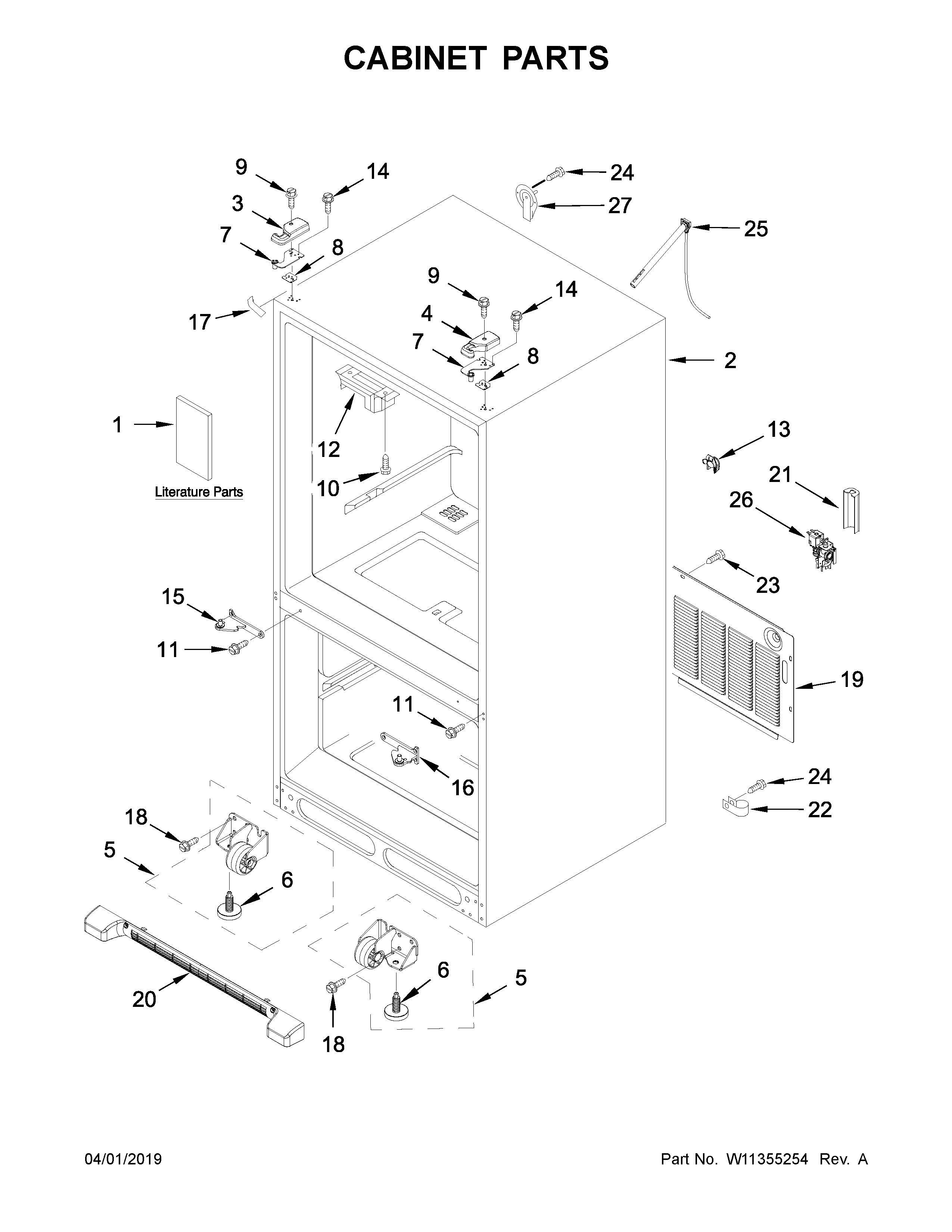 Cabinet parts
