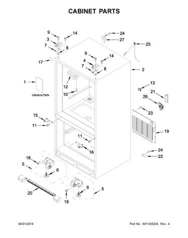 Cabinet parts