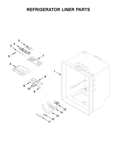 Refrigerator liner parts