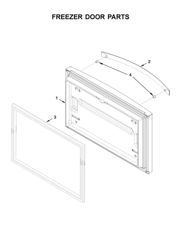 Freezer door parts