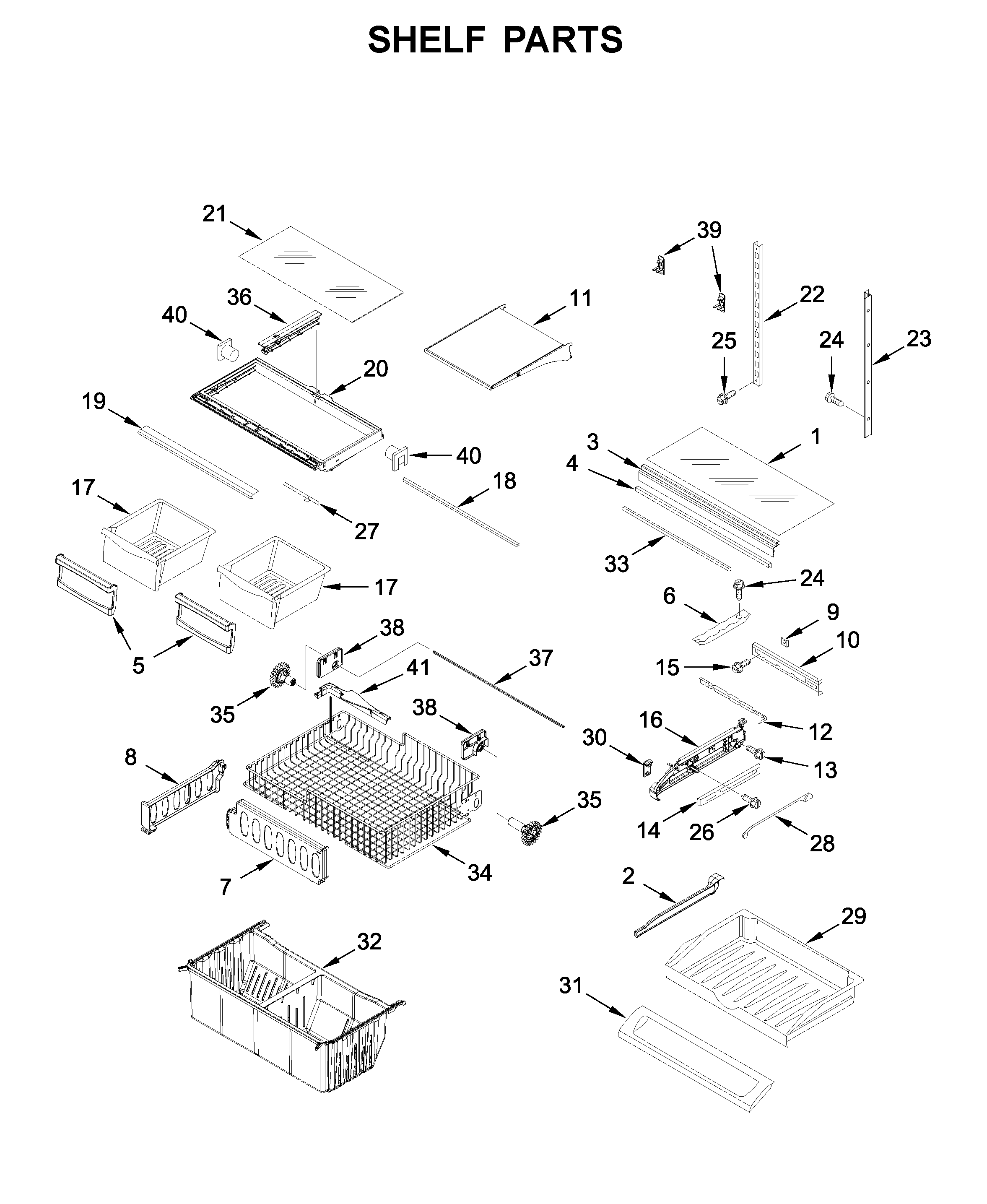 Shelf parts