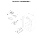 Whirlpool WRF532SNHV01 refrigerator liner parts diagram