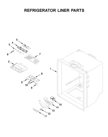 Refrigerator liner parts